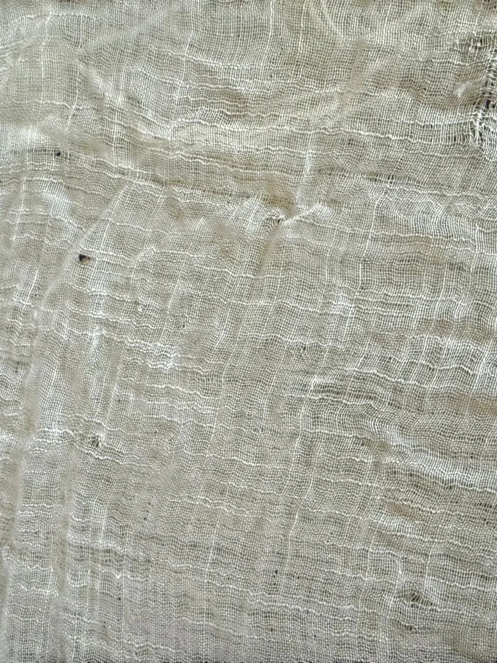 Lightweight Cream Fringe Scarf